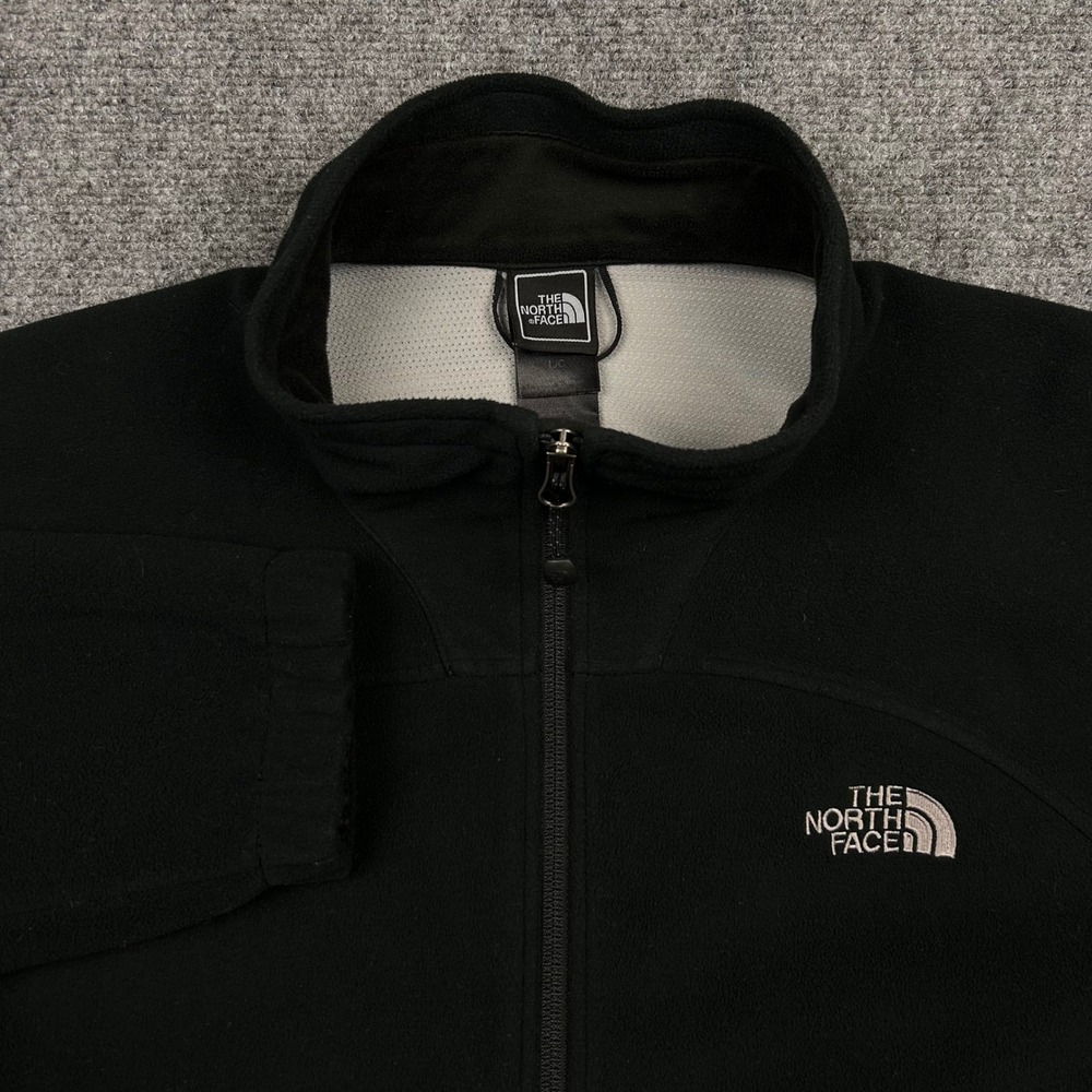 The North Face WindWall Fleece Jacket Mens L Black Full Zip Gorpcore VTG Y2K